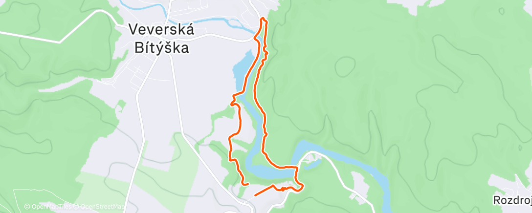 Map of the activity, Lunch Walk