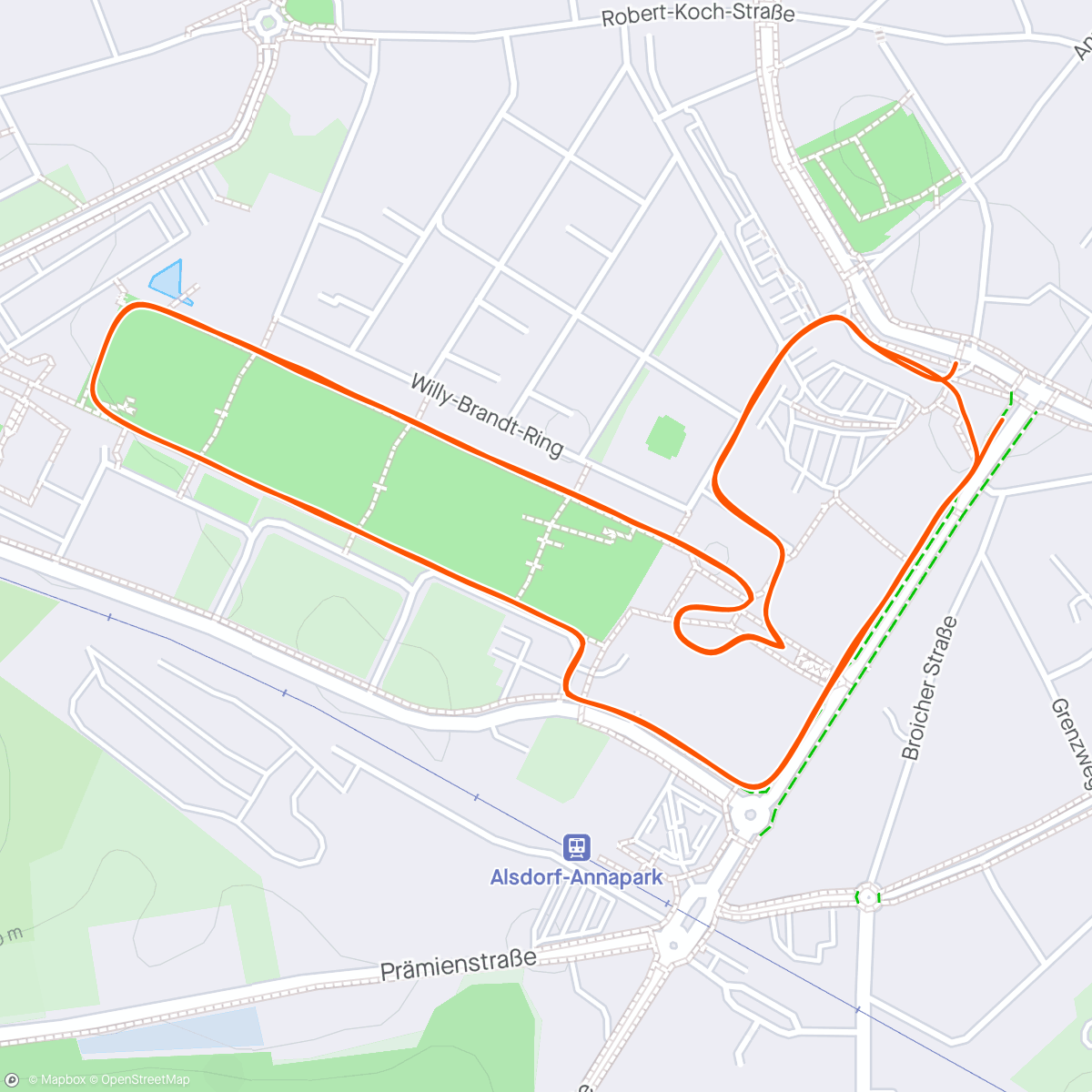 Karte der Aktivität „Powerman Alsdorf Sprint Run 2”