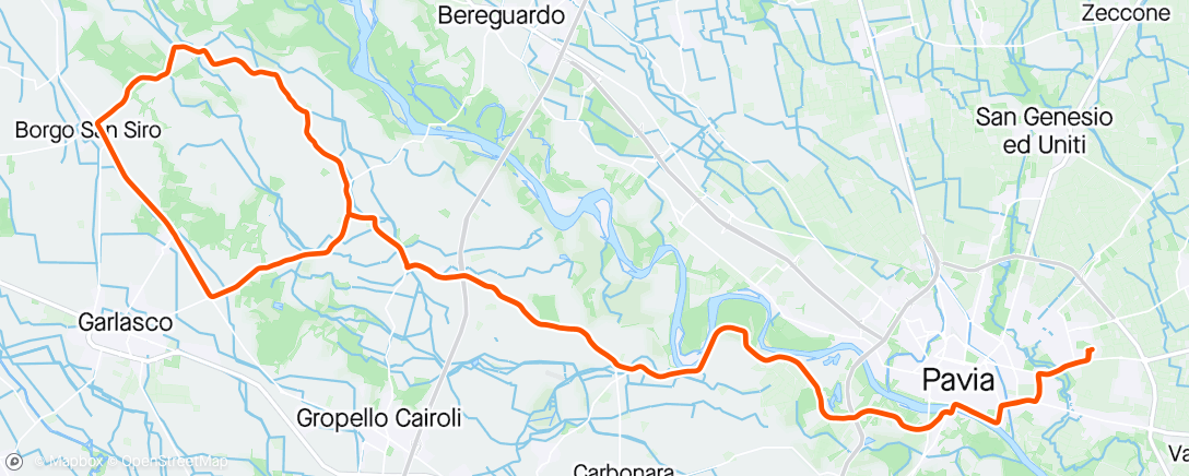 Mapa de la actividad (Mi ricordo montagne verdi...)