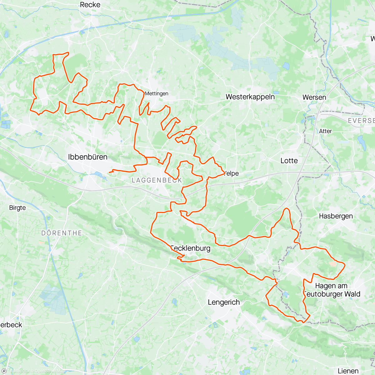 Map of the activity, Tecklenburger rundfahrt... (W)Auw!!