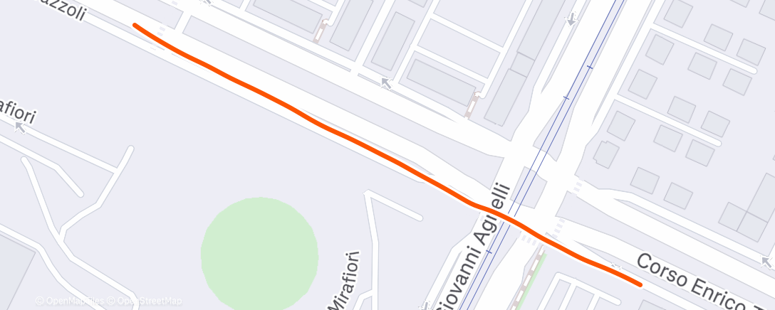 Map of the activity, Corsa dell'ora di pranzo