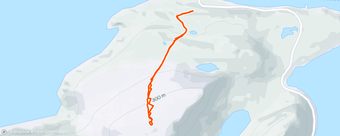 Map of the activity, NATO-fjellet