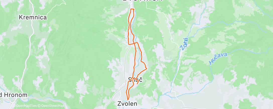 Карта физической активности (Afternoon Ride)