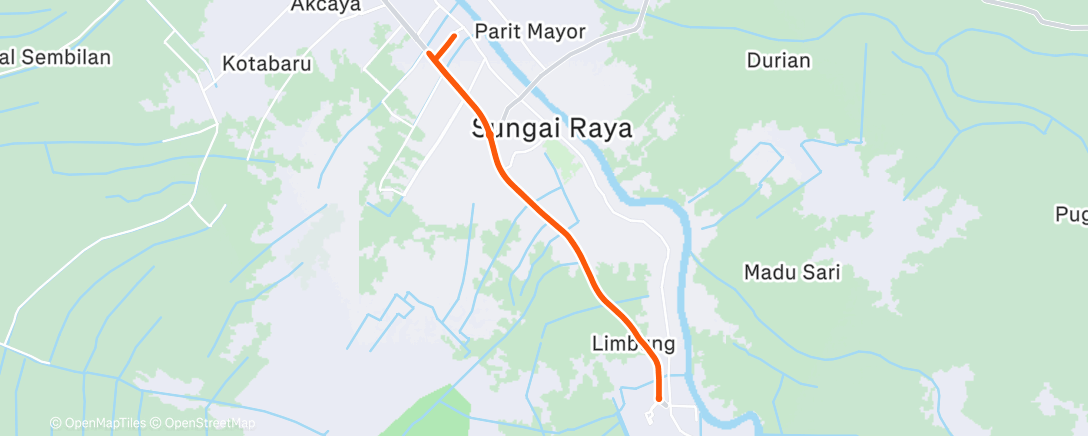 Map of the activity, Morning Ride