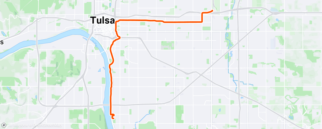 Map of the activity, Night Ride
