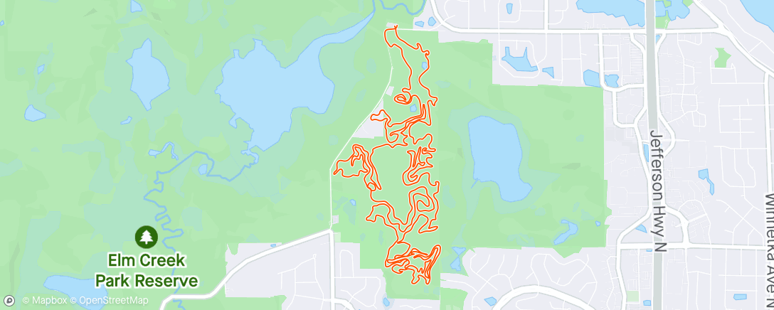 Mapa da atividade, Afternoon Mountain Bike Ride