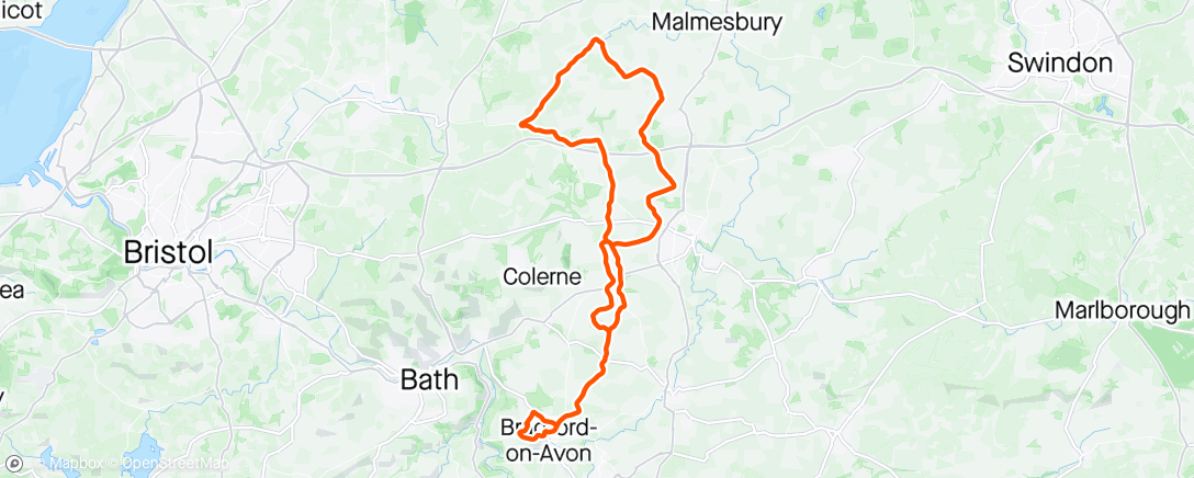 Map of the activity, Thank you Rob and Debbie, fab ride to Sherston 🎉🎉🎉🎉dodgy weather 🙄🌧️🙄😳🌧️