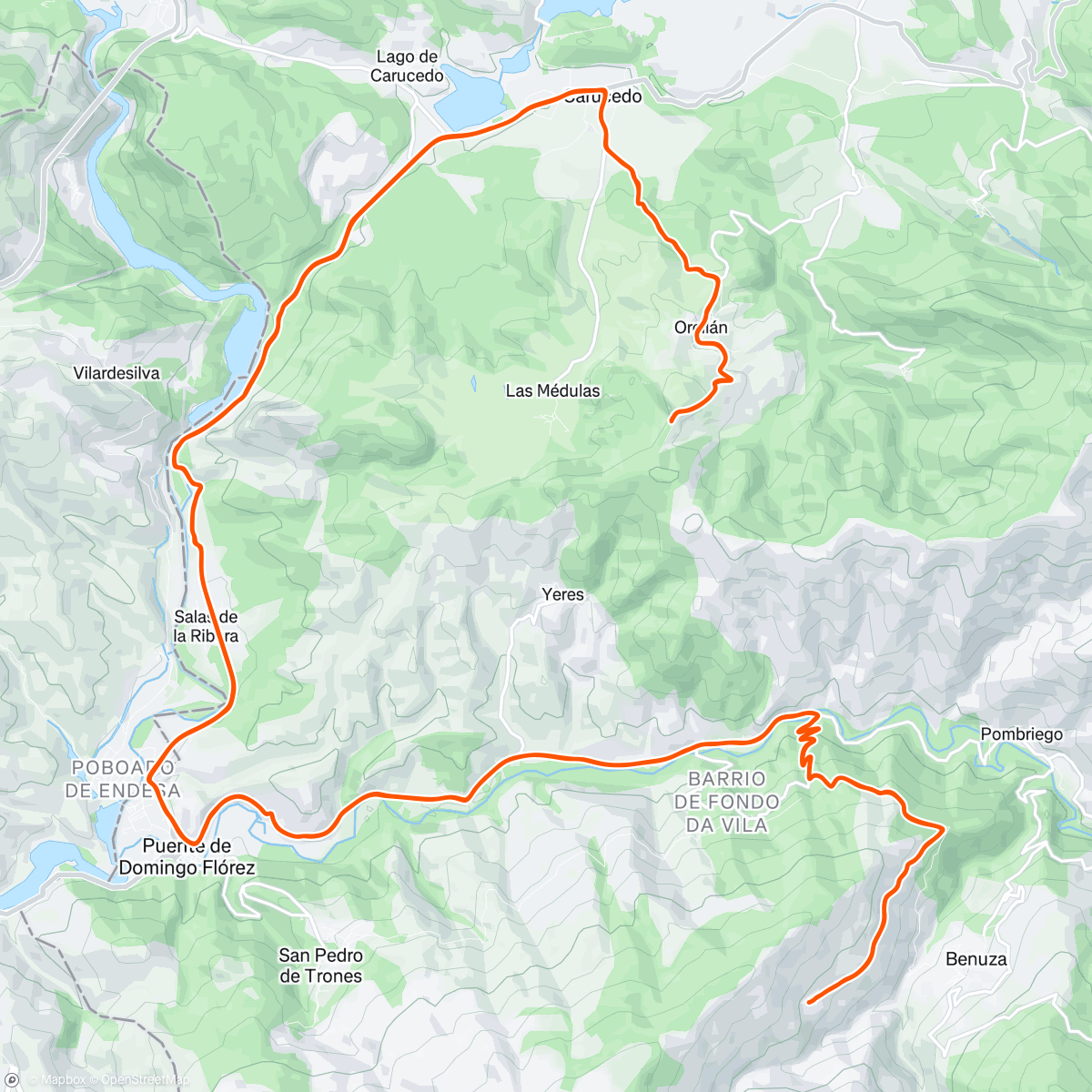 Map of the activity, Sotillo de la Cabrera-Mirador de Orellán