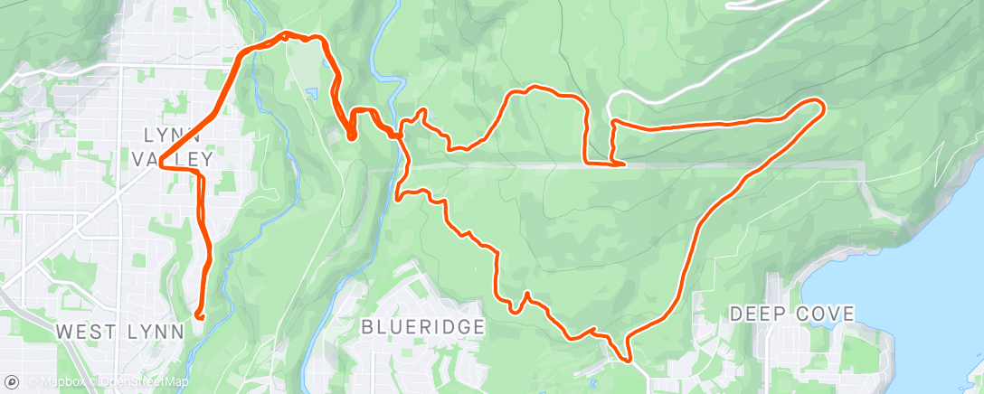 Map of the activity, It’s a little convoluted to ride trails over to Seymour.