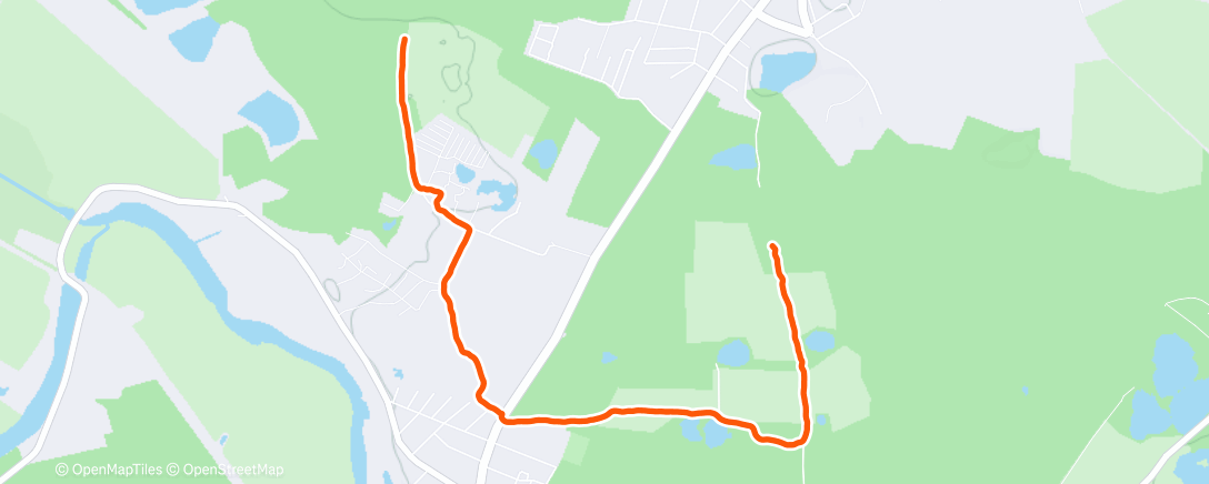 Карта физической активности (Spaziergang am Nachmittag)