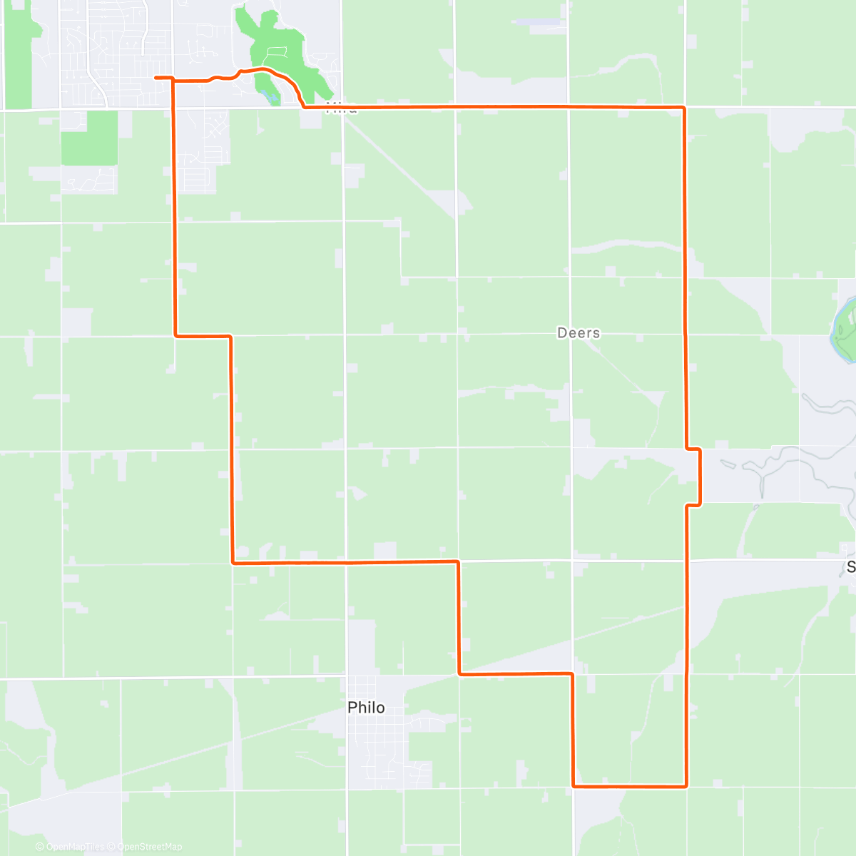 Map of the activity, Above Freezing and Not Raining