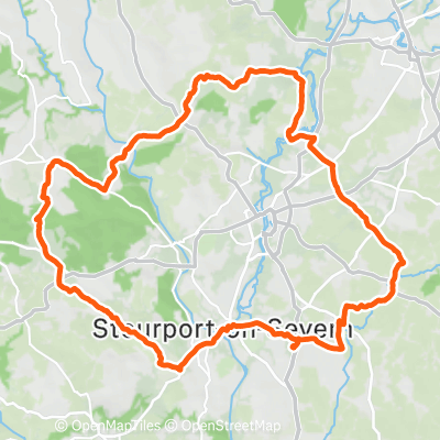 Mid range hilly - Dunley - Arley | 61.9 km Cycling Route on Strava