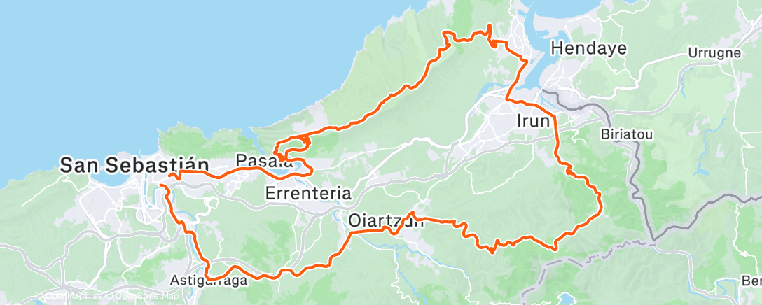 Map of the activity, Morning Ride