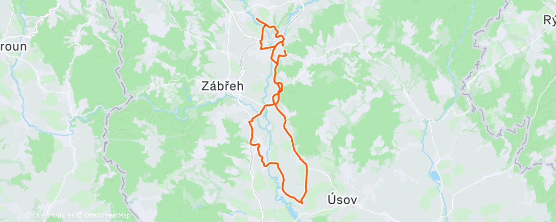 Карта физической активности (Morning Ride)