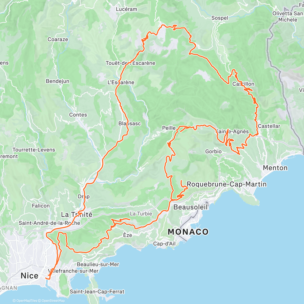 Map of the activity, Morning Ride