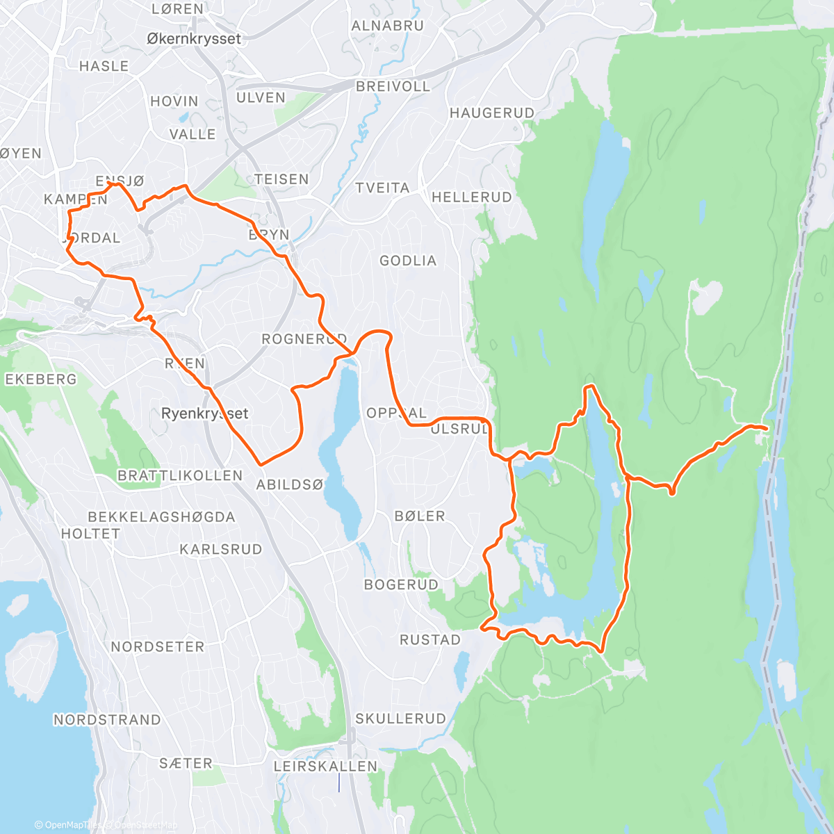 Map of the activity, Mariholtet