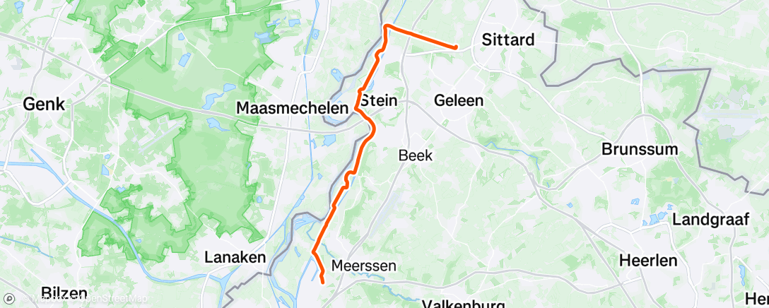 Map of the activity, Morning Ride