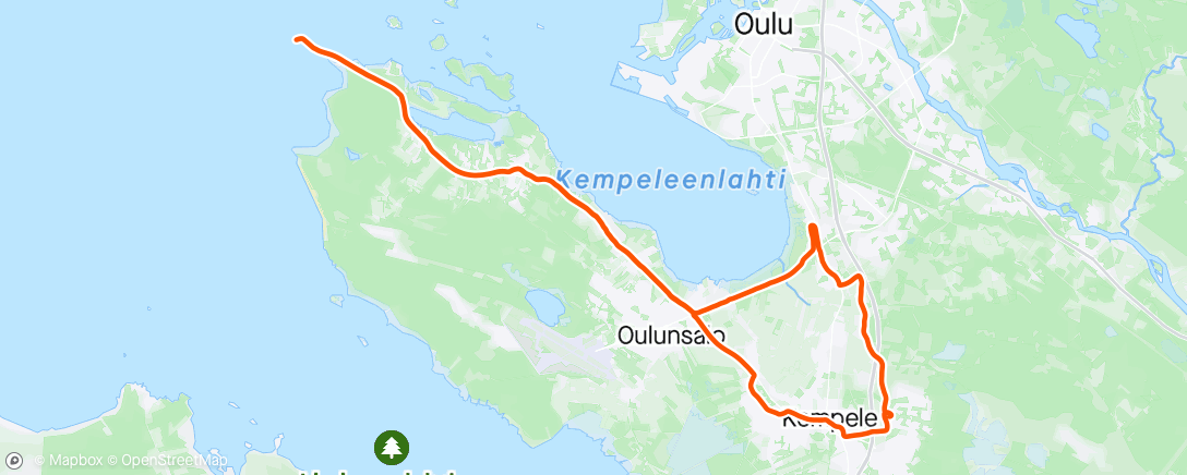 Map of the activity, Afternoon Ride