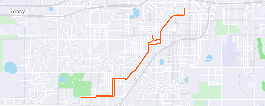Map of the activity, Afternoon Ride