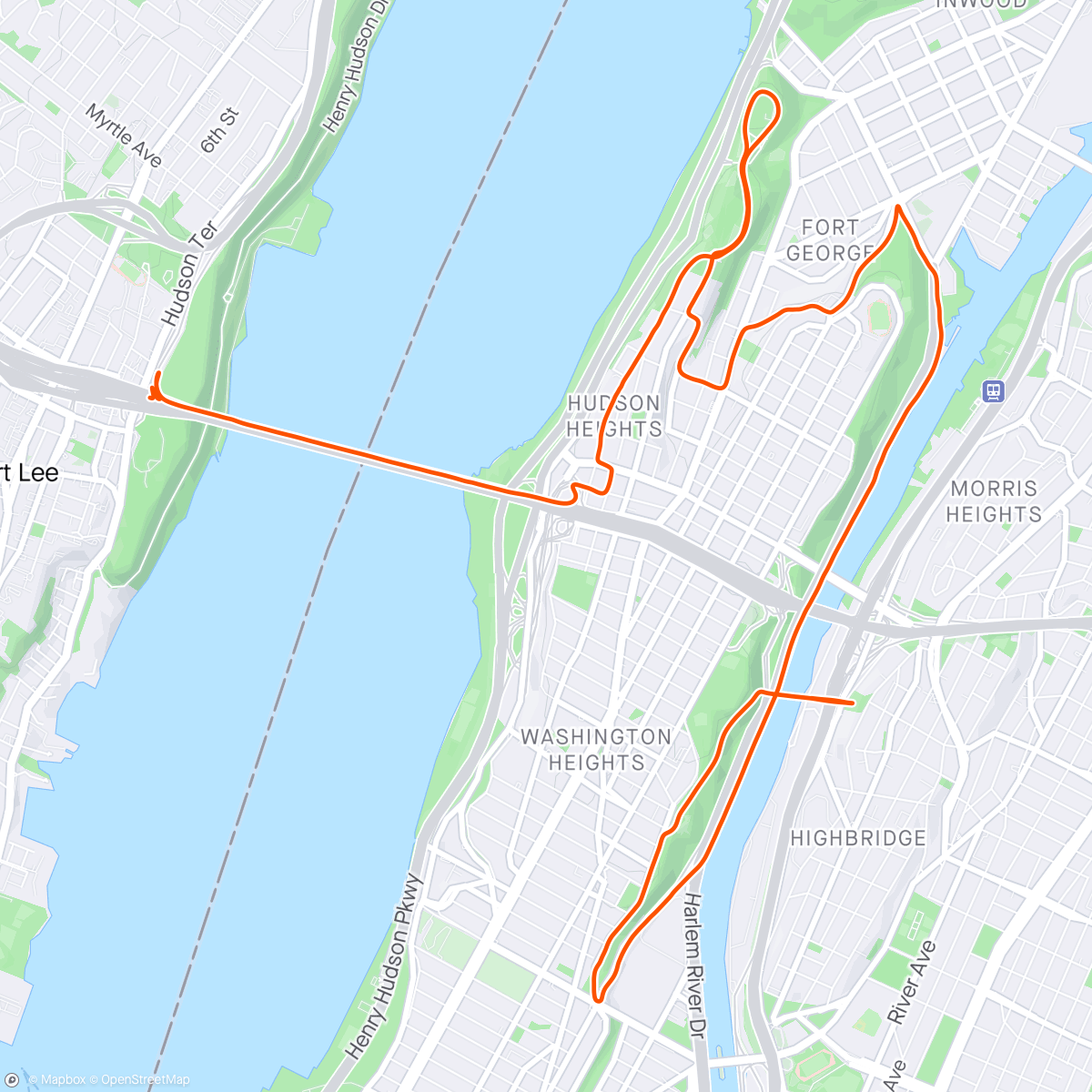 Map of the activity, FulGaz - Upper Manhattan
