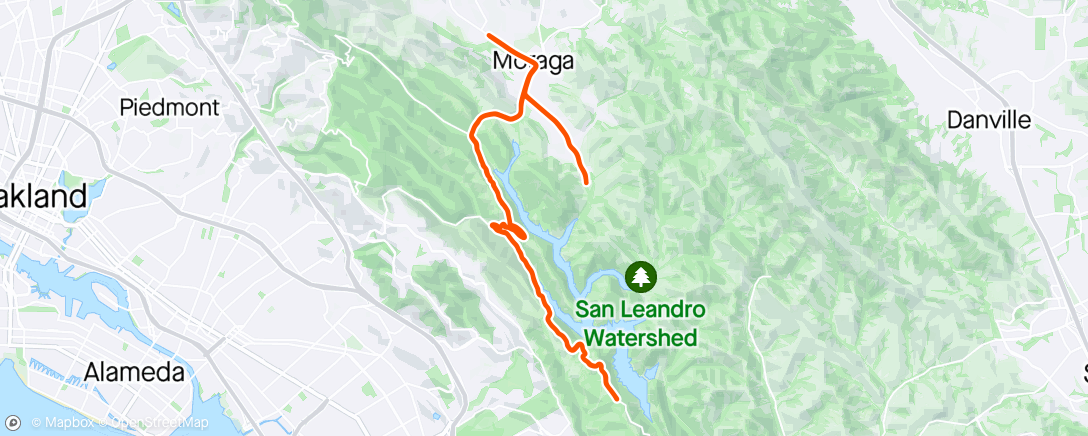 Map of the activity, Chabot + Rancho Laguna