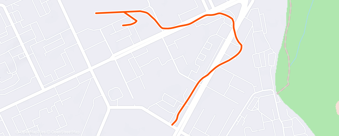 Map of the activity, Вечерний забег