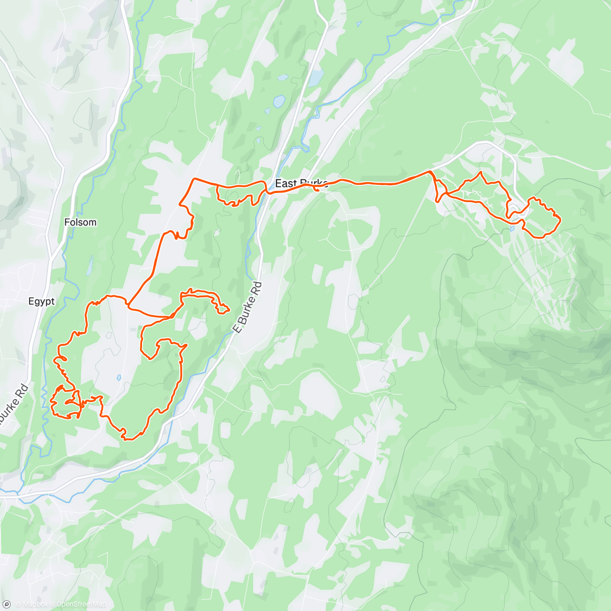 Map of the activity, Afternoon Mountain Bike Ride