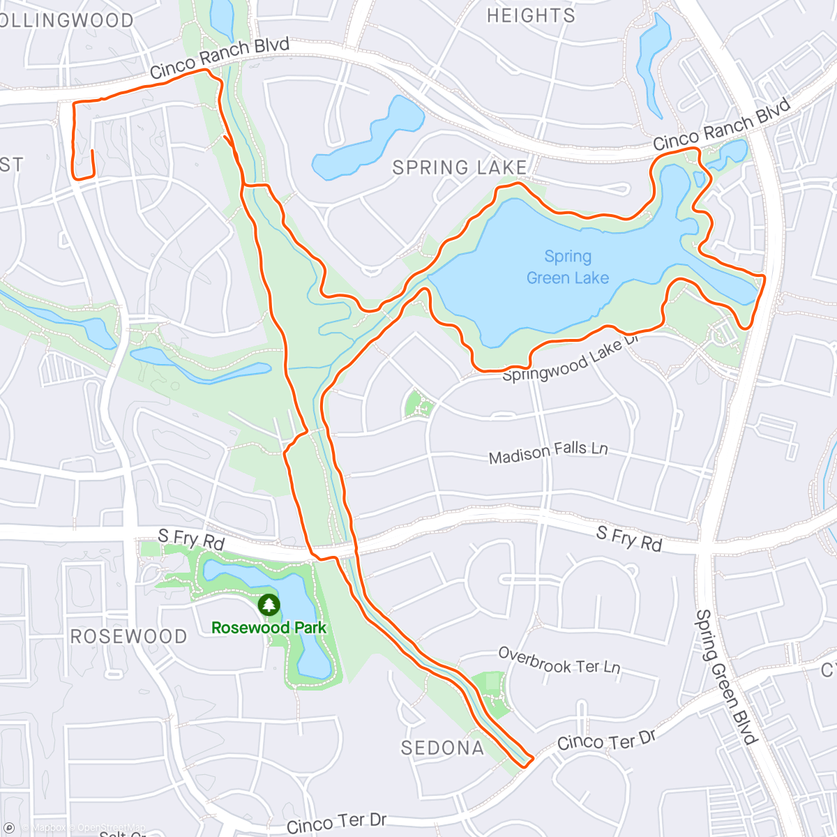 Map of the activity, Morning walk/jog - 2023-#20