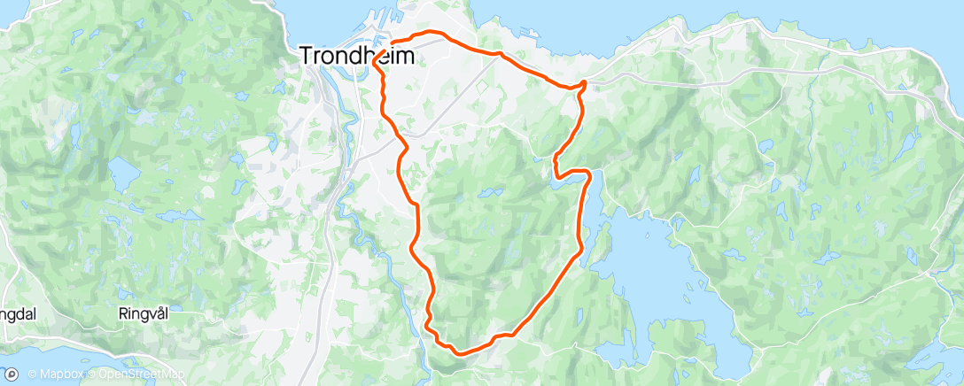 アクティビティ「Lisje Jonsvatnrunda」の地図
