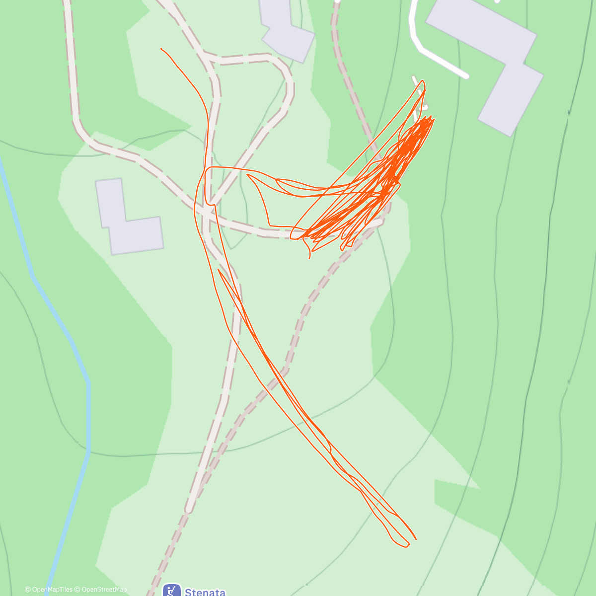 Карта физической активности (Спускане с шейни)