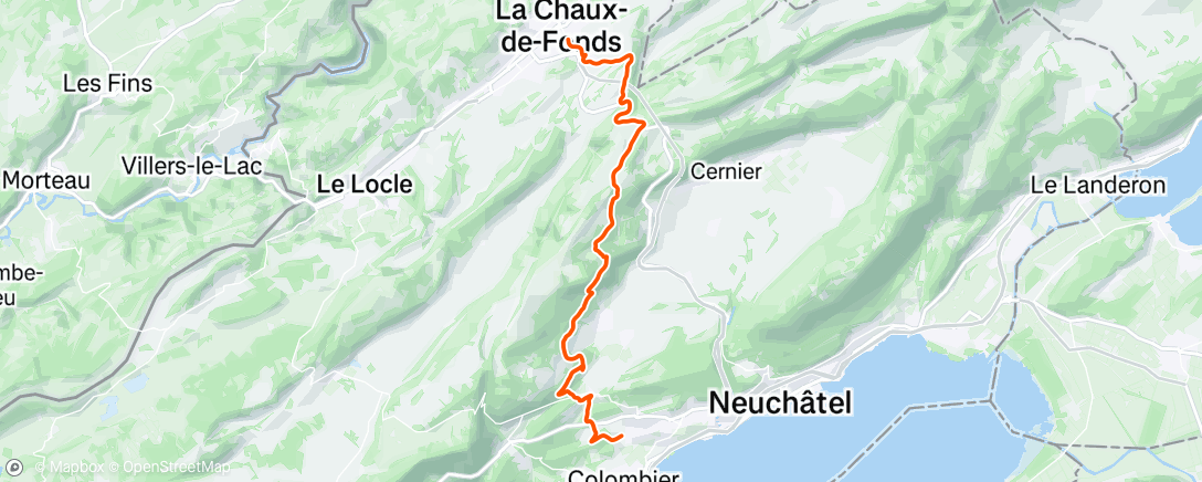 Map of the activity, Gravel le midi