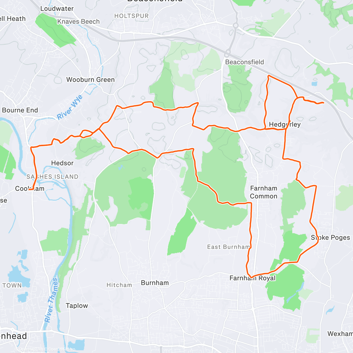 Map of the activity, Christmas capers