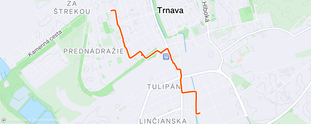 Map of the activity, Lunch Ride