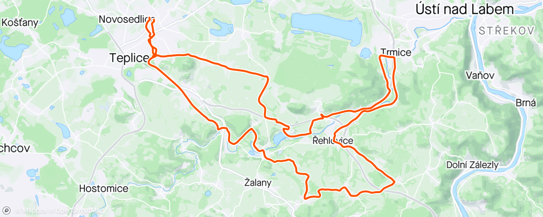 Map of the activity, Afternoon Ride s Janičkou 😊