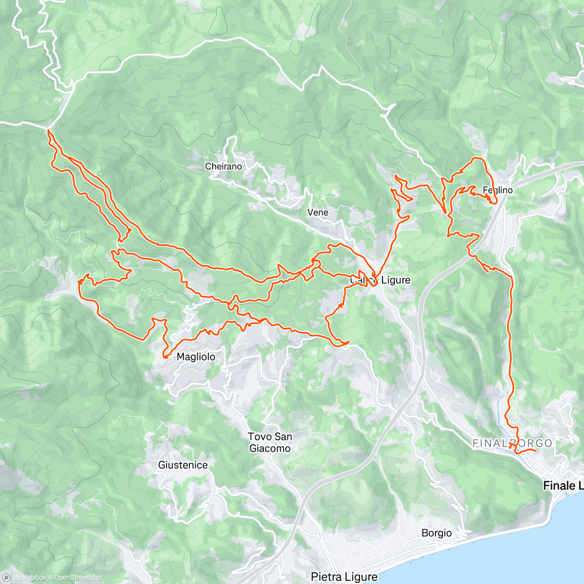 Карта физической активности (Lots of Pavement Pedaling)