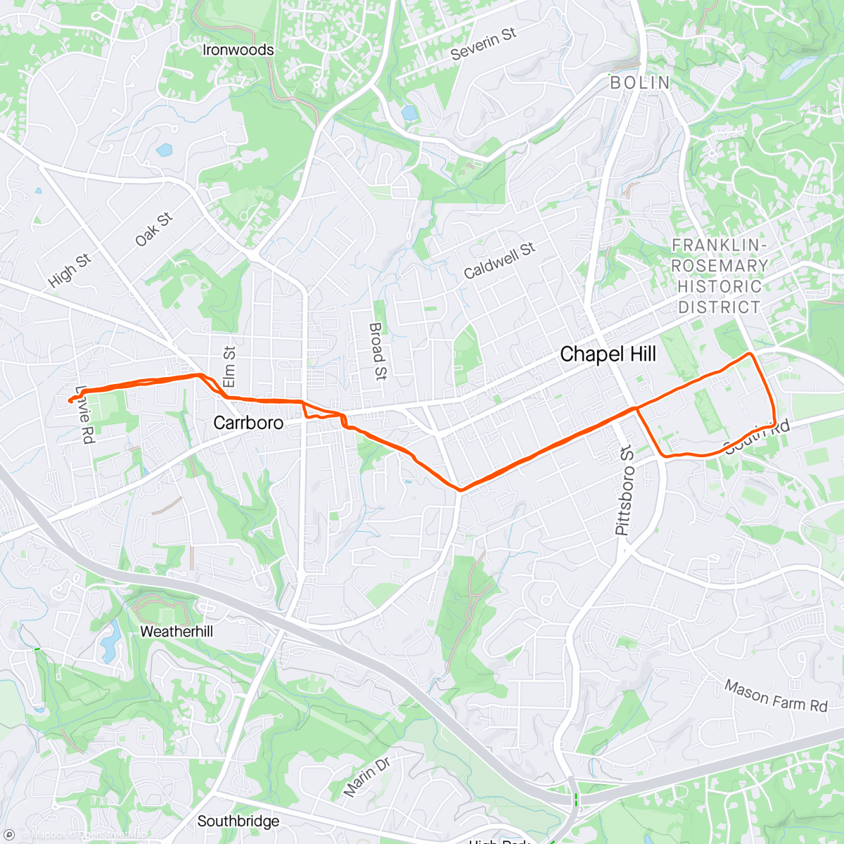 Map of the activity, 30