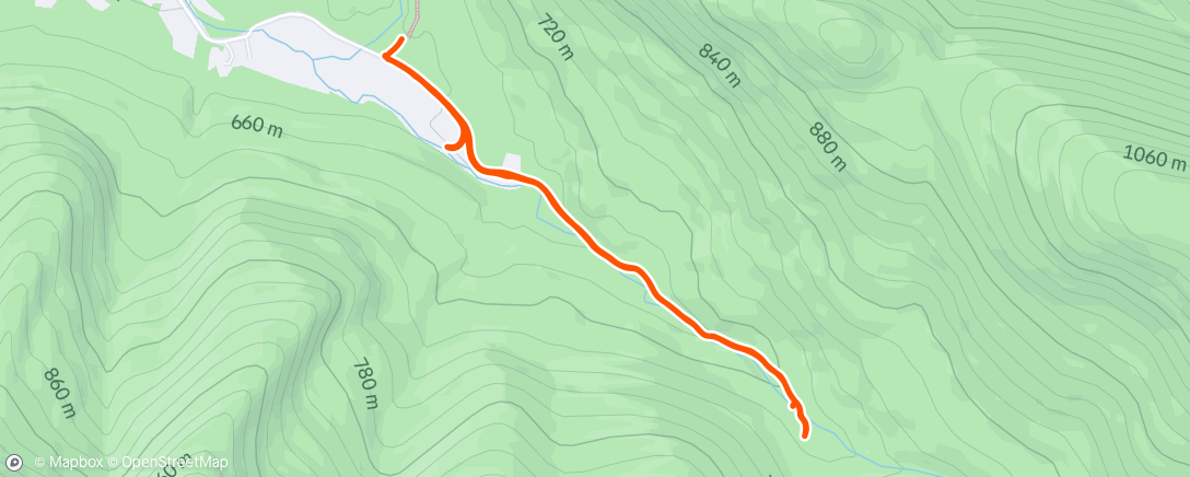 Map of the activity, Lunch Hike