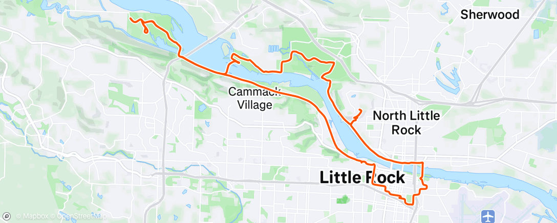 Map of the activity, Morning Ride
