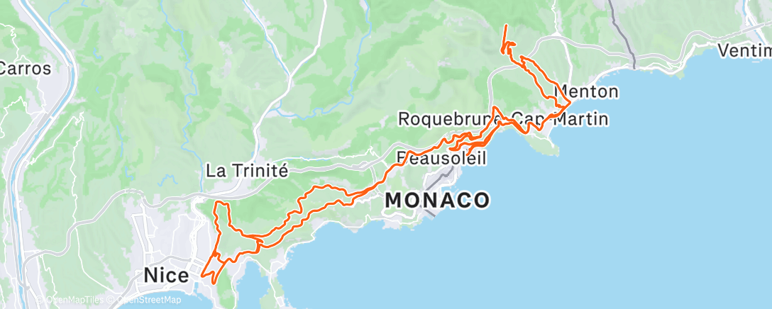 Mappa dell'attività Sortie vélo le midi