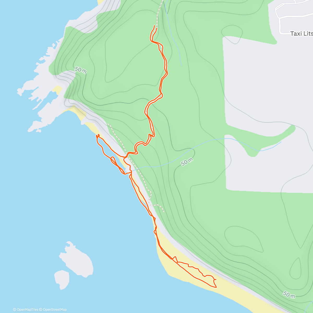 Map of the activity, La Push