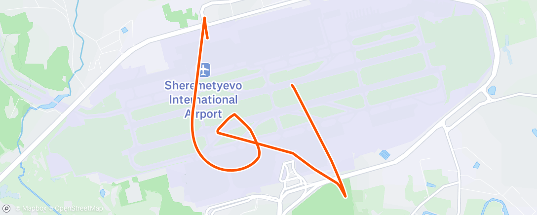 Map of the activity, Дневная прогулка