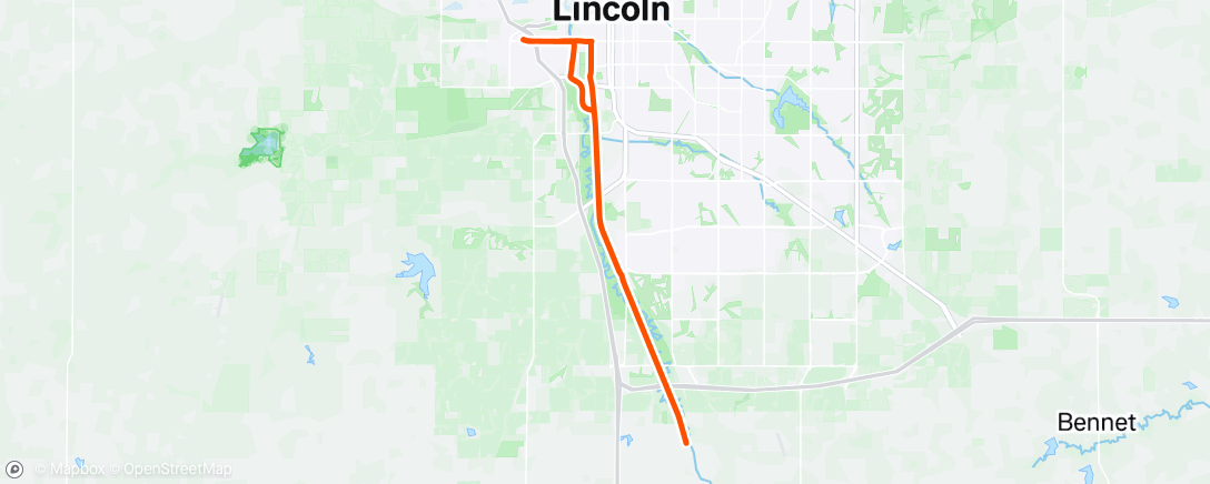 Map of the activity, Afternoon Ride