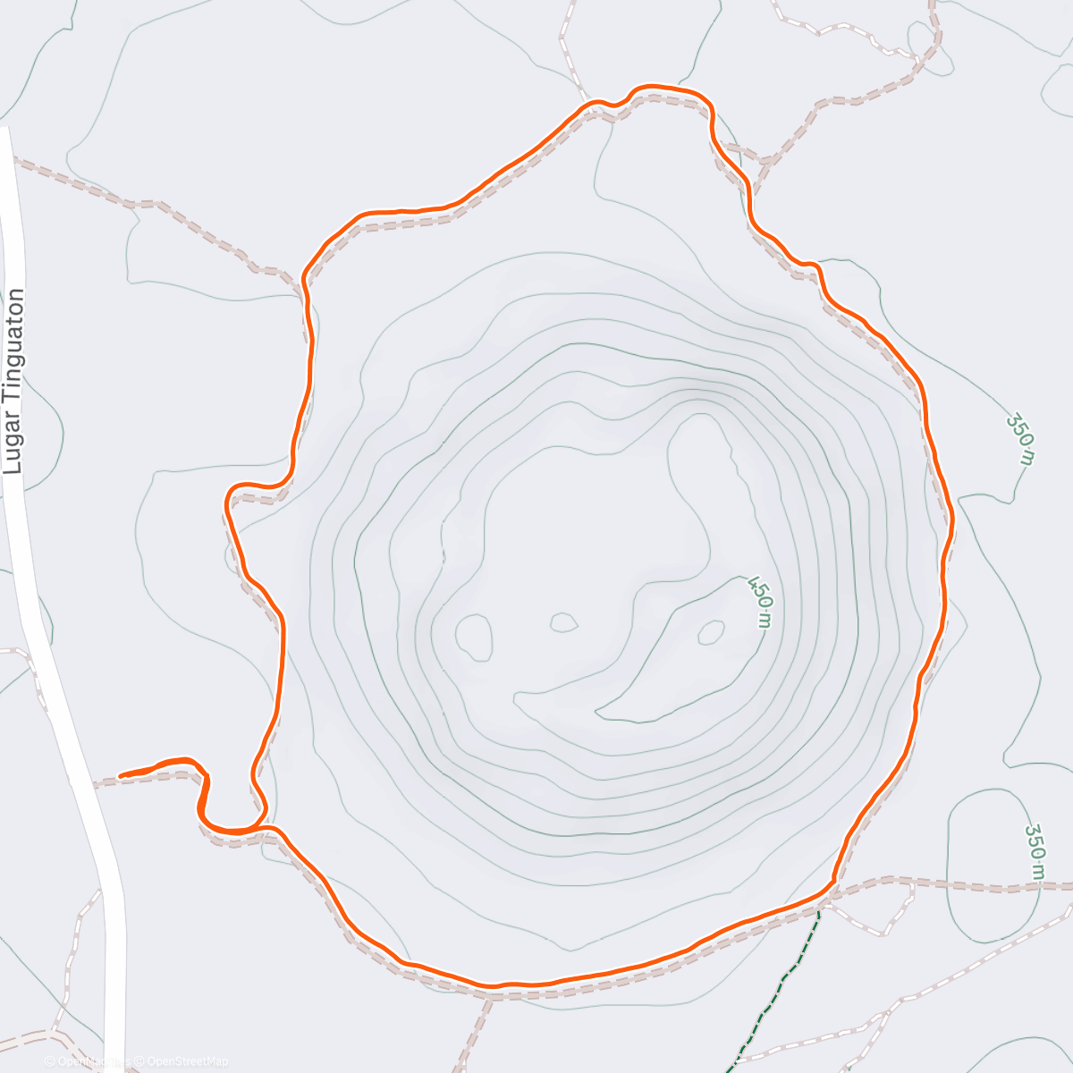 Map of the activity, Randonnée autour de la caldera colorada