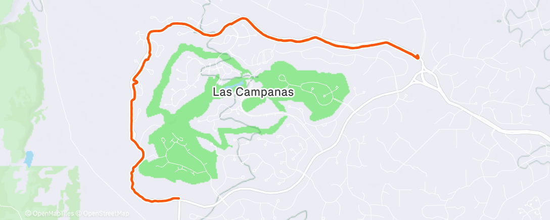 Mapa de la actividad (Lunch Mountain Bike Ride)