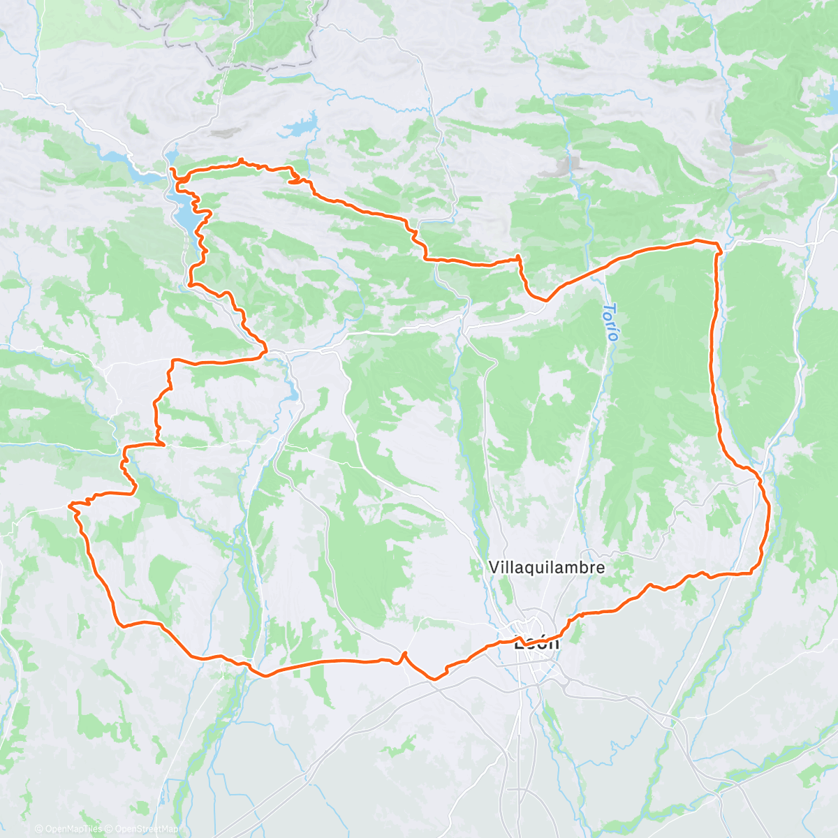 Map of the activity, Christmas epic ride