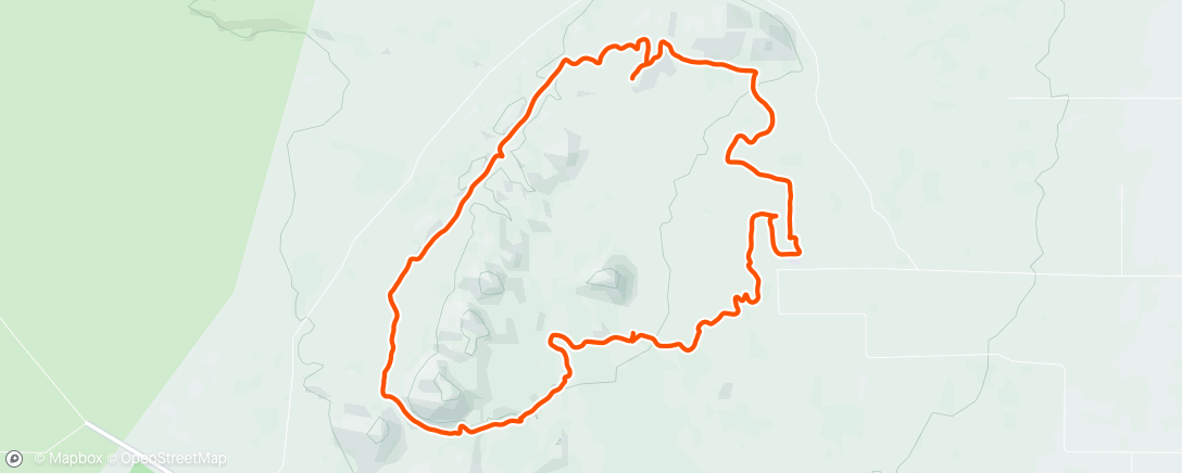 Map of the activity, Afternoon Mountain Bike Ride