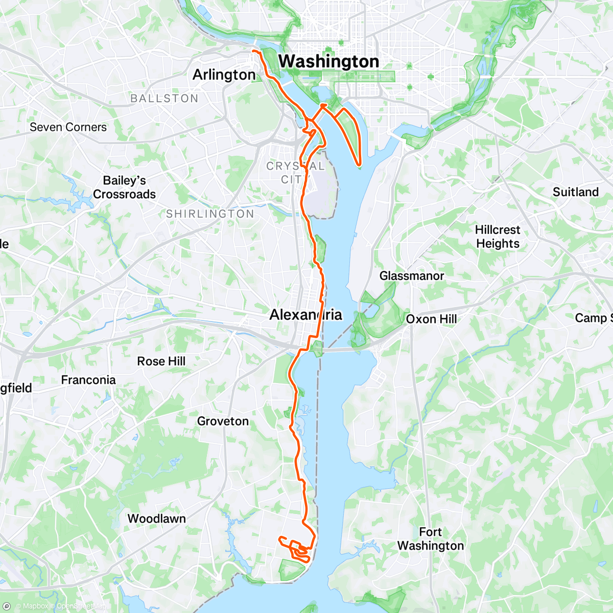 Map of the activity, HPH 2x and Bike to Work Day 🚲