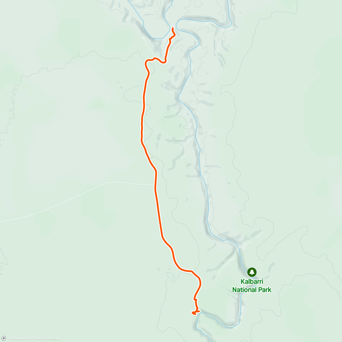 Map of the activity, Evening Kalbarri Zbend and River walk