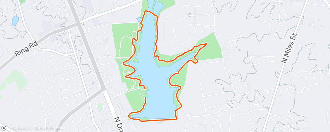 Map of the activity, Morning Trail Run