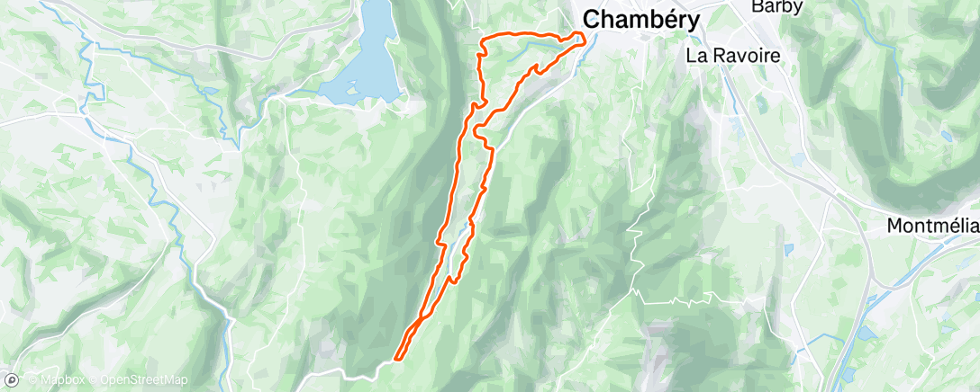 Map of the activity, Evening Gravel Ride
